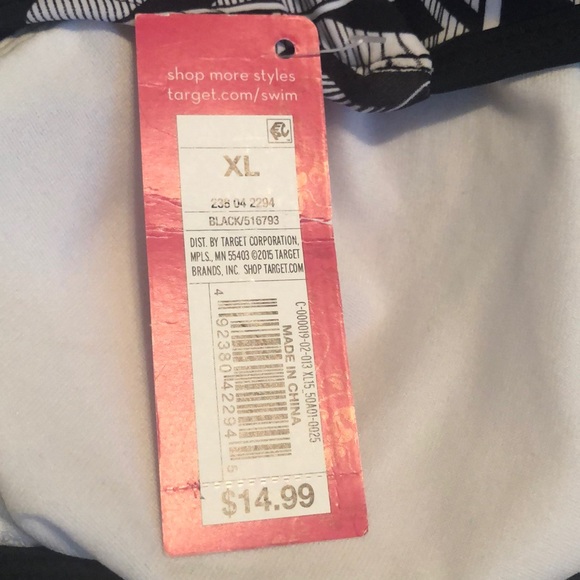 Black and white bathing suit top - Picture 3 of 3